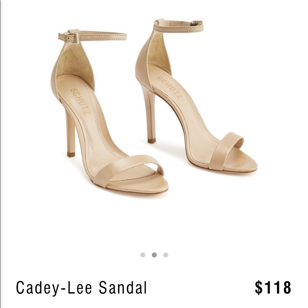 NWT Schutz Cadey-Lee Sandal in Lightwood (nude)